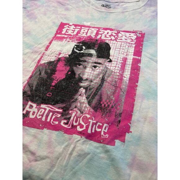 Poetic Justice Tupac Tie Dye T-Shirt XL Hip Hop Rap Movie Graphic Tee - Picture 2 of 7